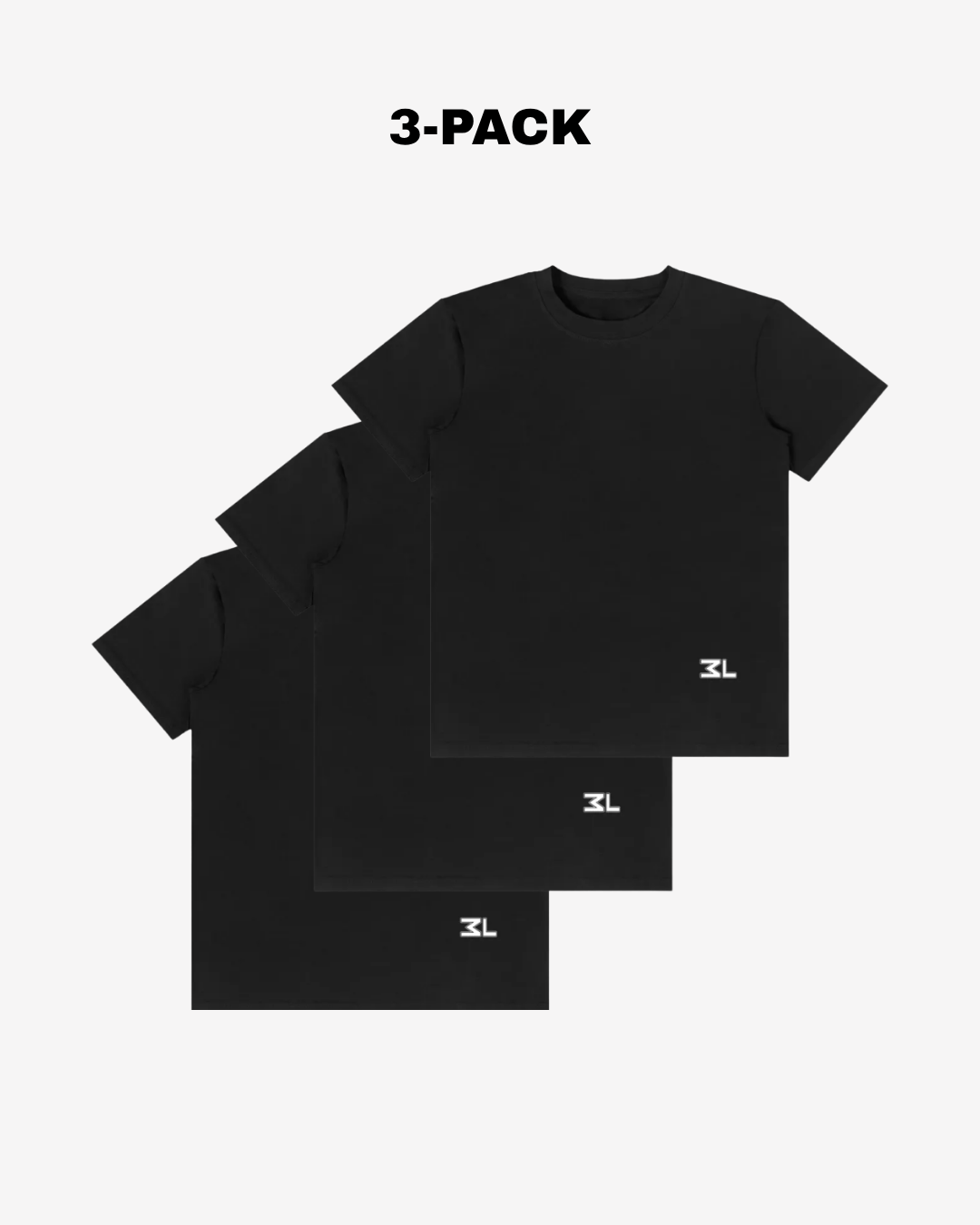 SLIM TEE 3x BLACK