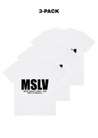 SLIM TEE 3x WHITE