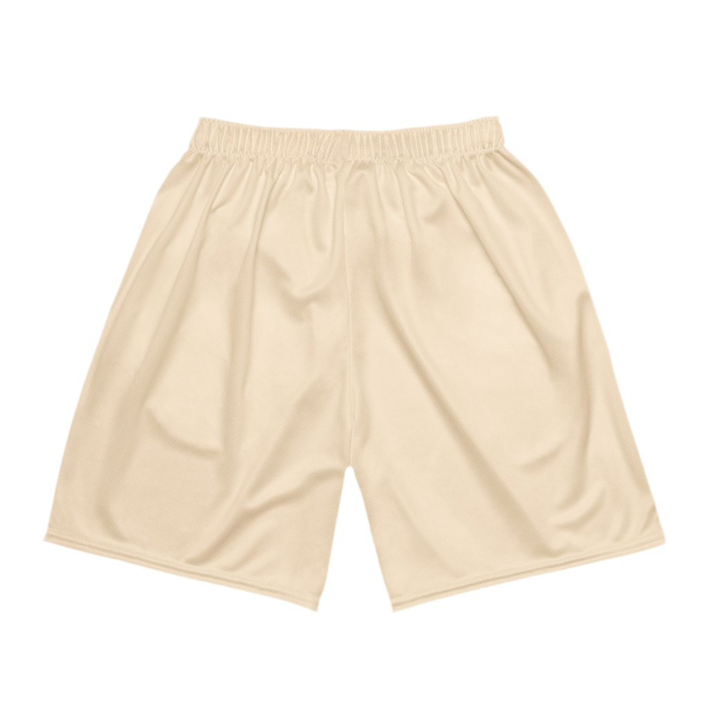 Mesh Shorts Green Beige