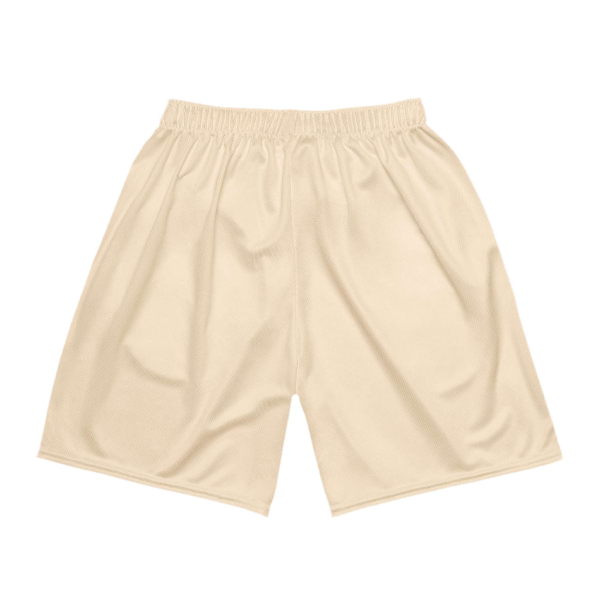 Mesh Shorts Green Beige