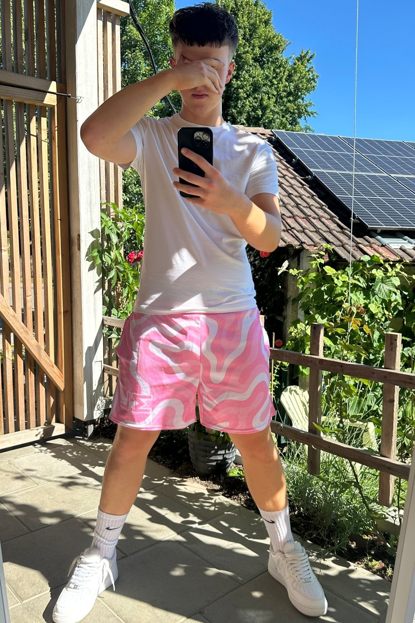 Pink MeshLive Shorts