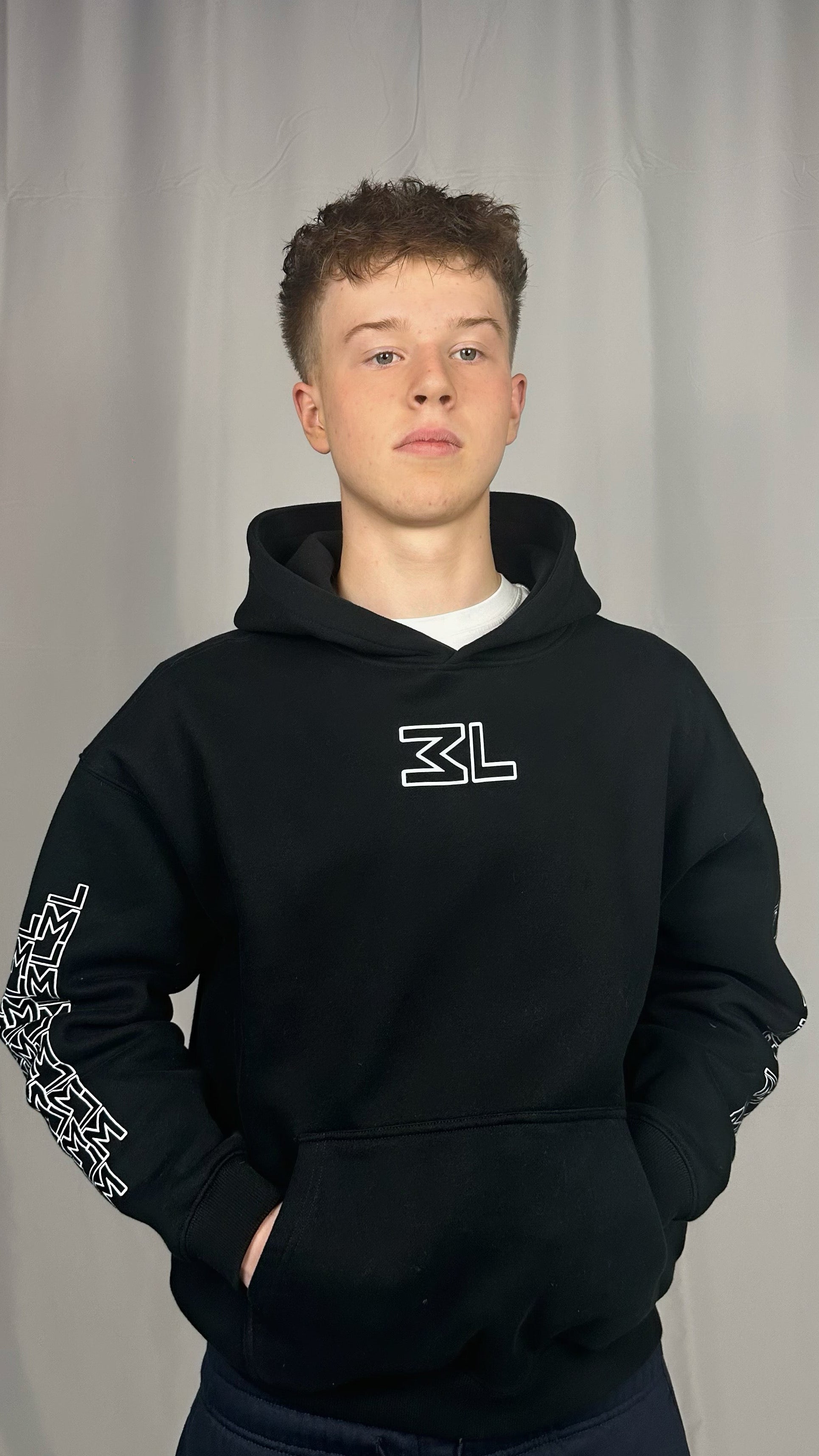 Monogram Black Hoodie