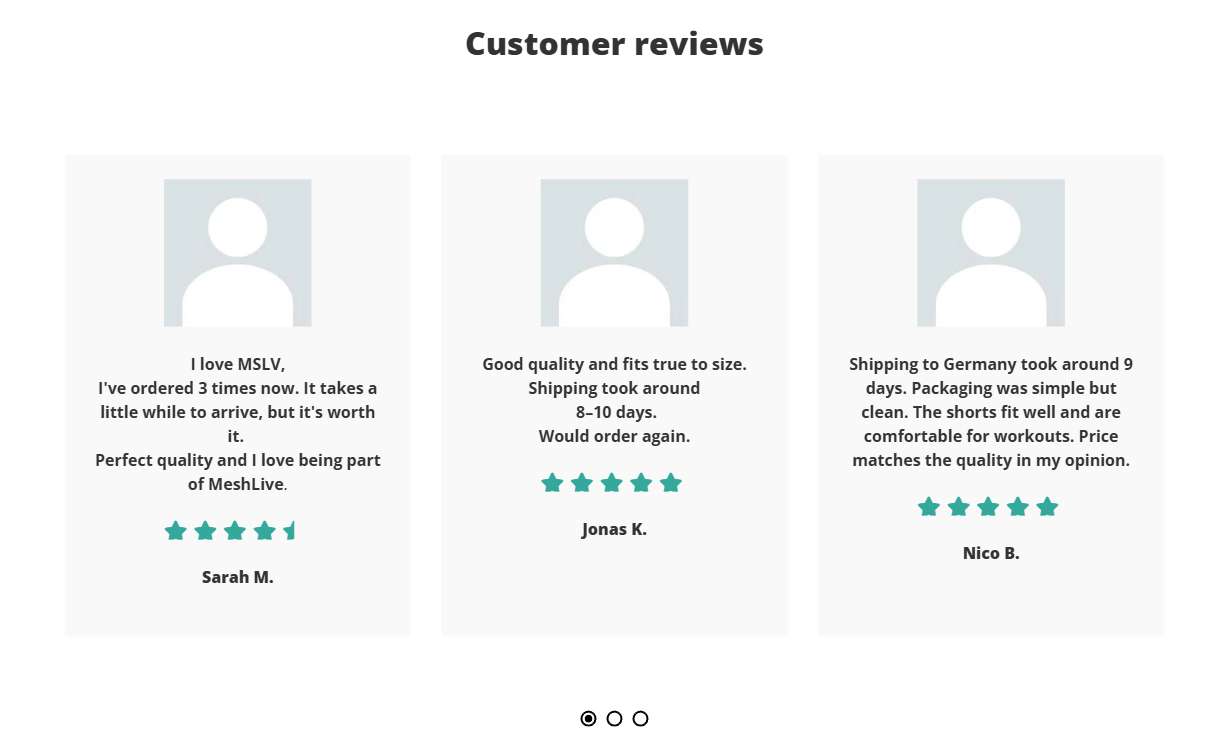 This is the preview of the Bewerttugen section created by PageFly. Please do not delete for any reason.