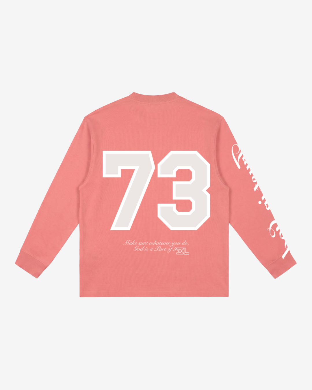 TRUST GOD. Longsleeve CORAL