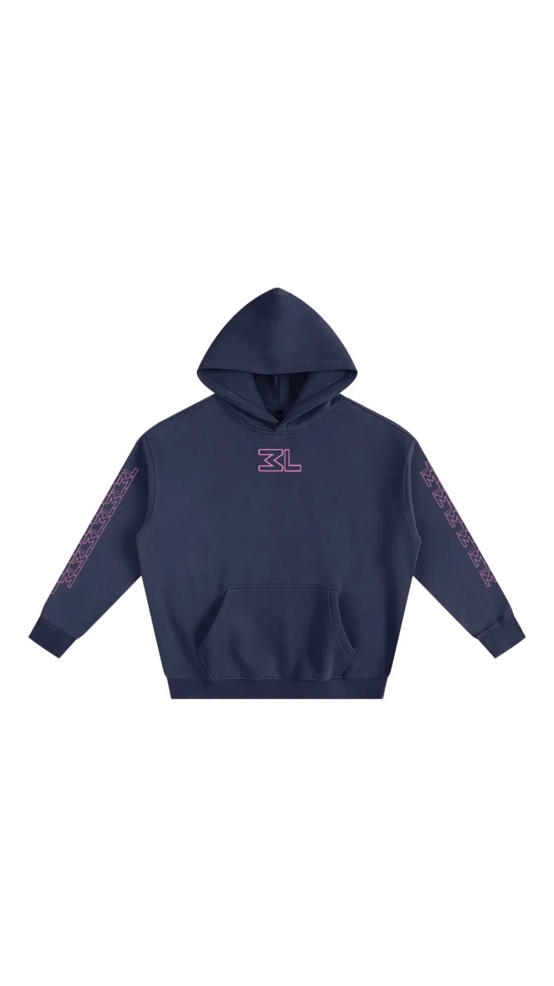 Monogram Navy Hoodie