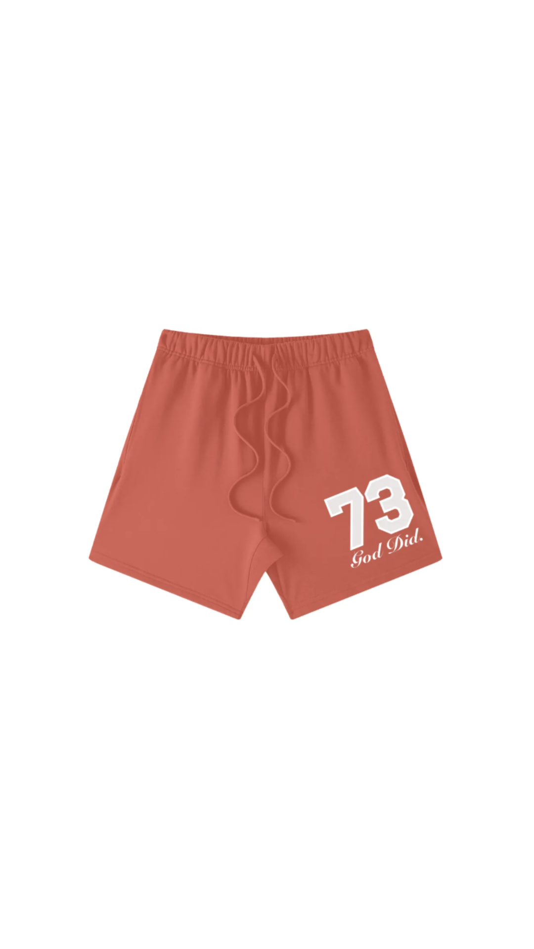 GOD DID. Shorts CORAL