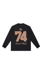 GOD DID. Longsleeve BLACK