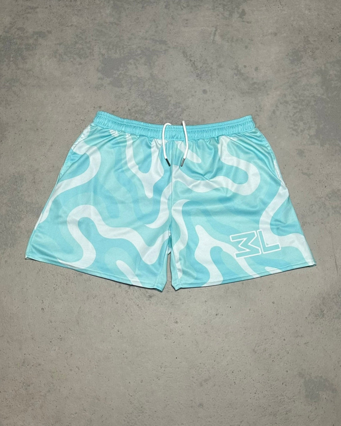 Turquoise MeshLive Shorts
