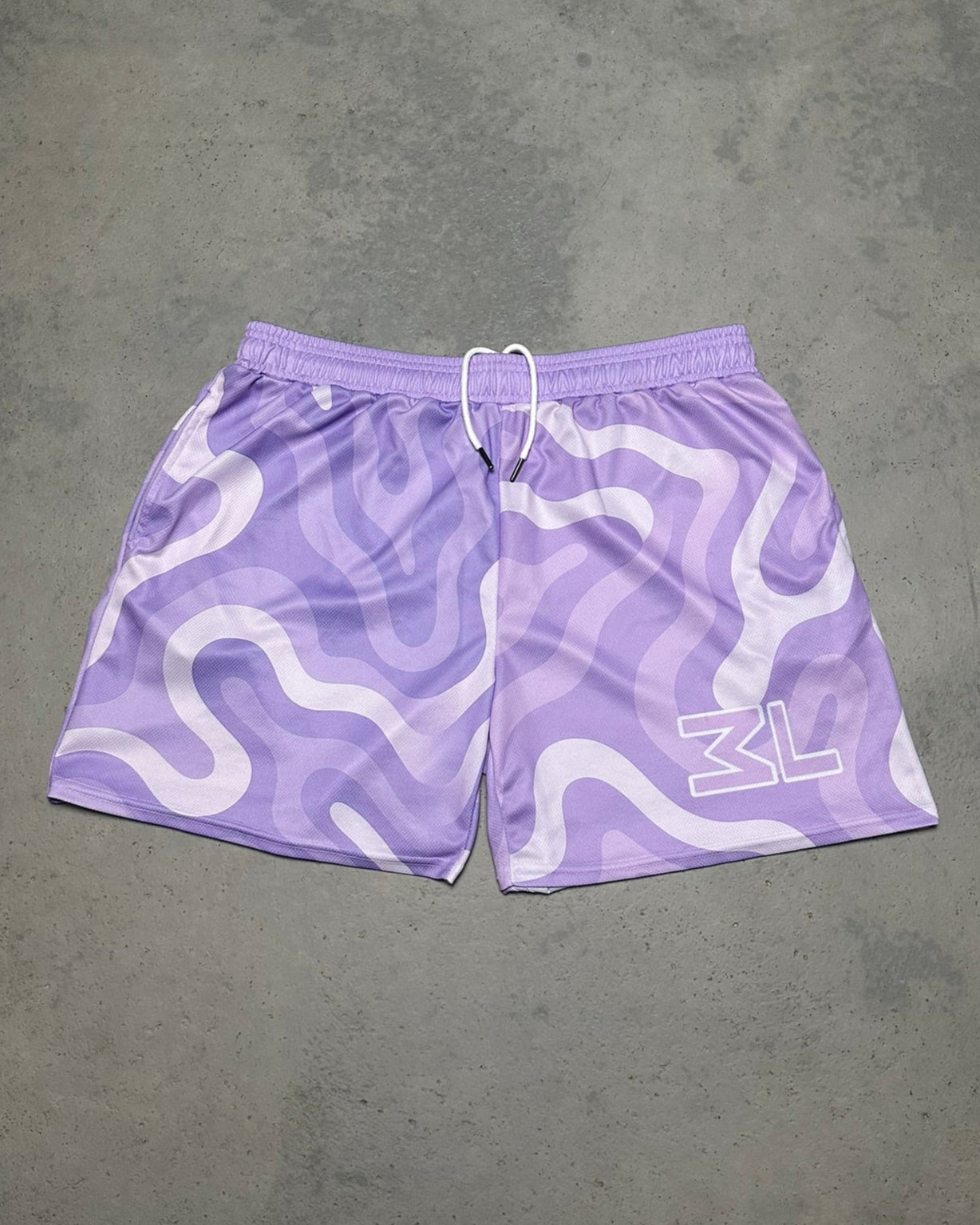 Purple MeshLive Shorts
