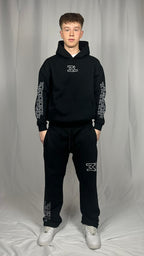 Monogram Black Hoodie
