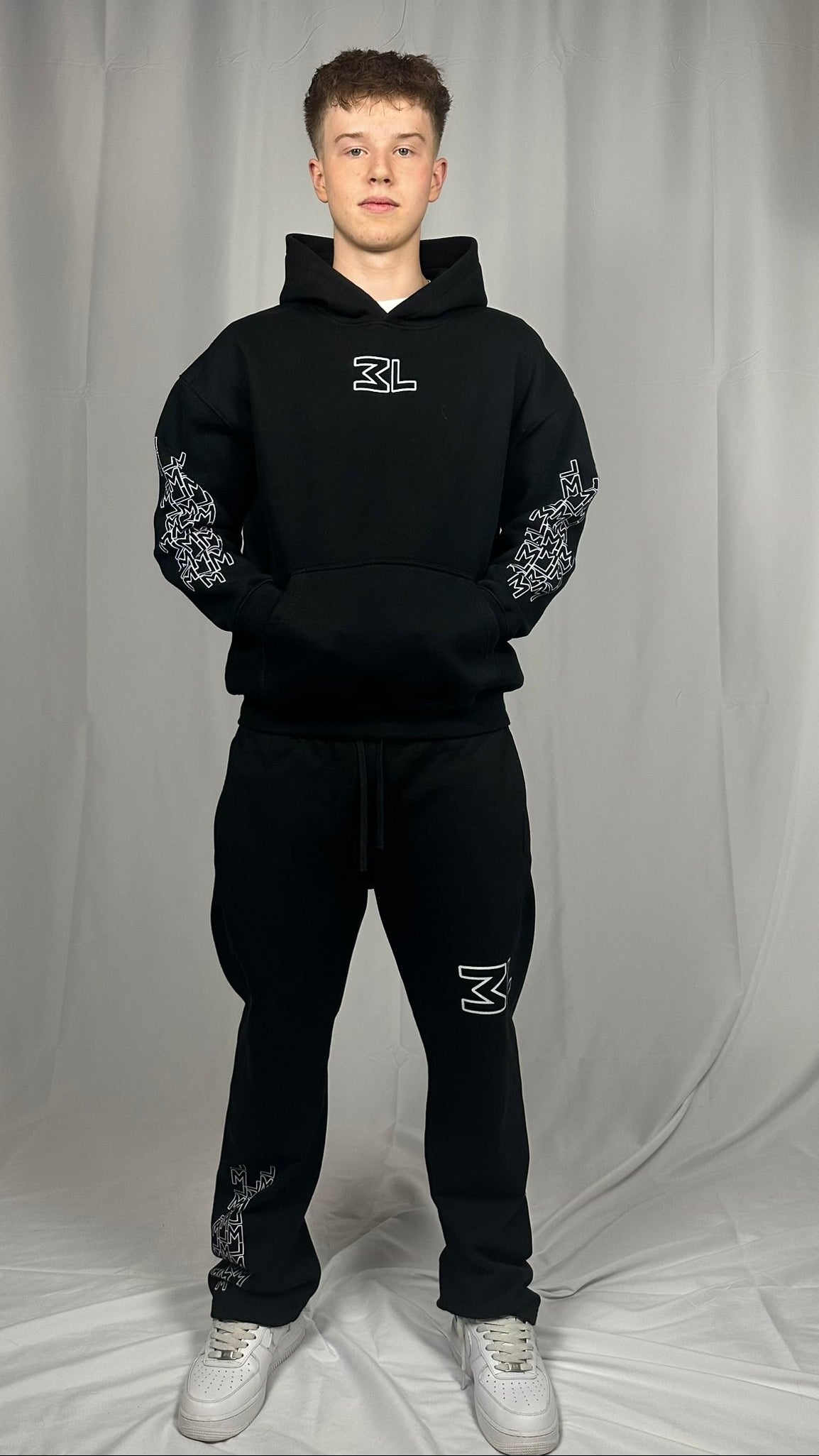 Monogram Black Pants