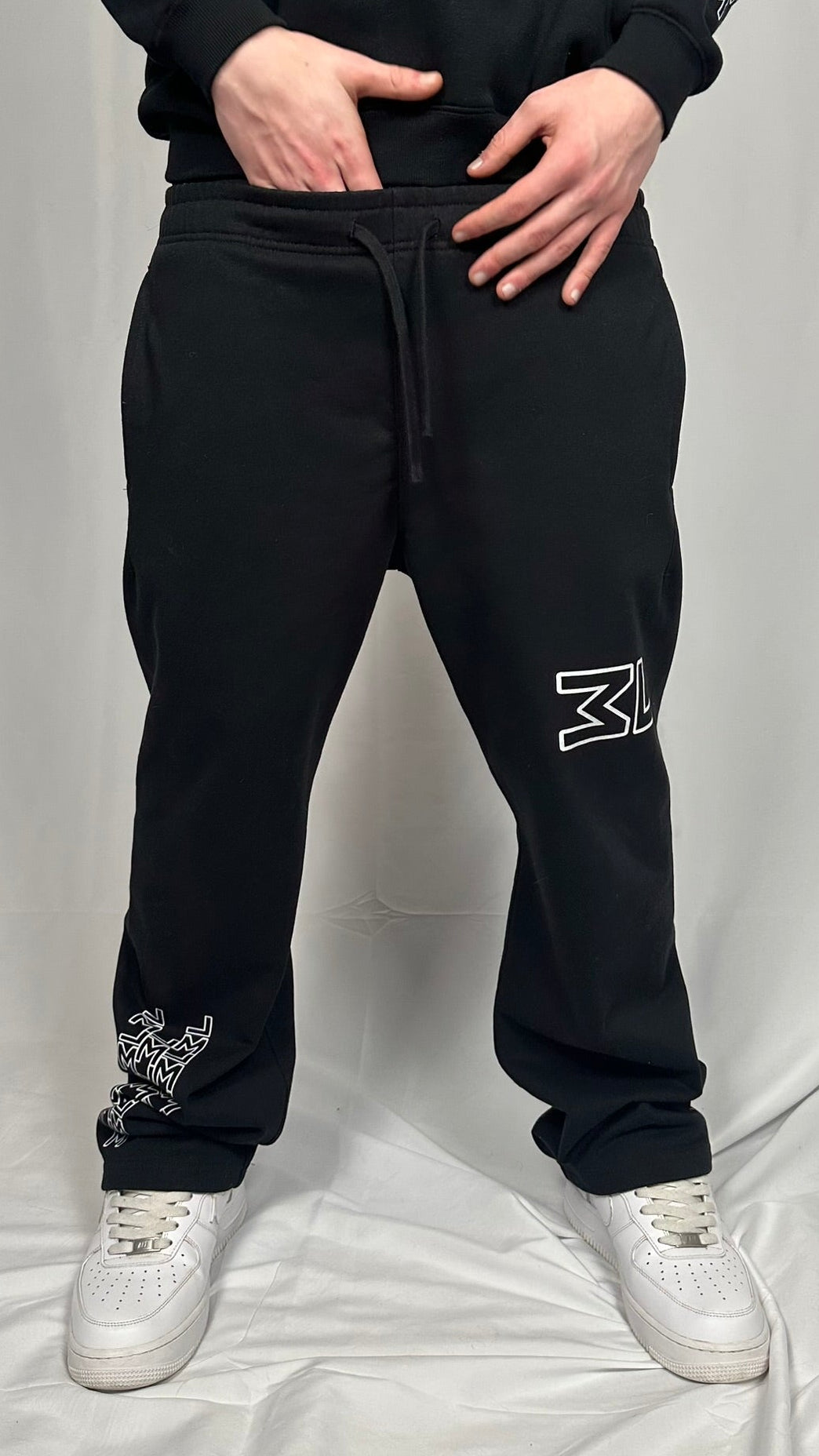 Monogram Black Pants