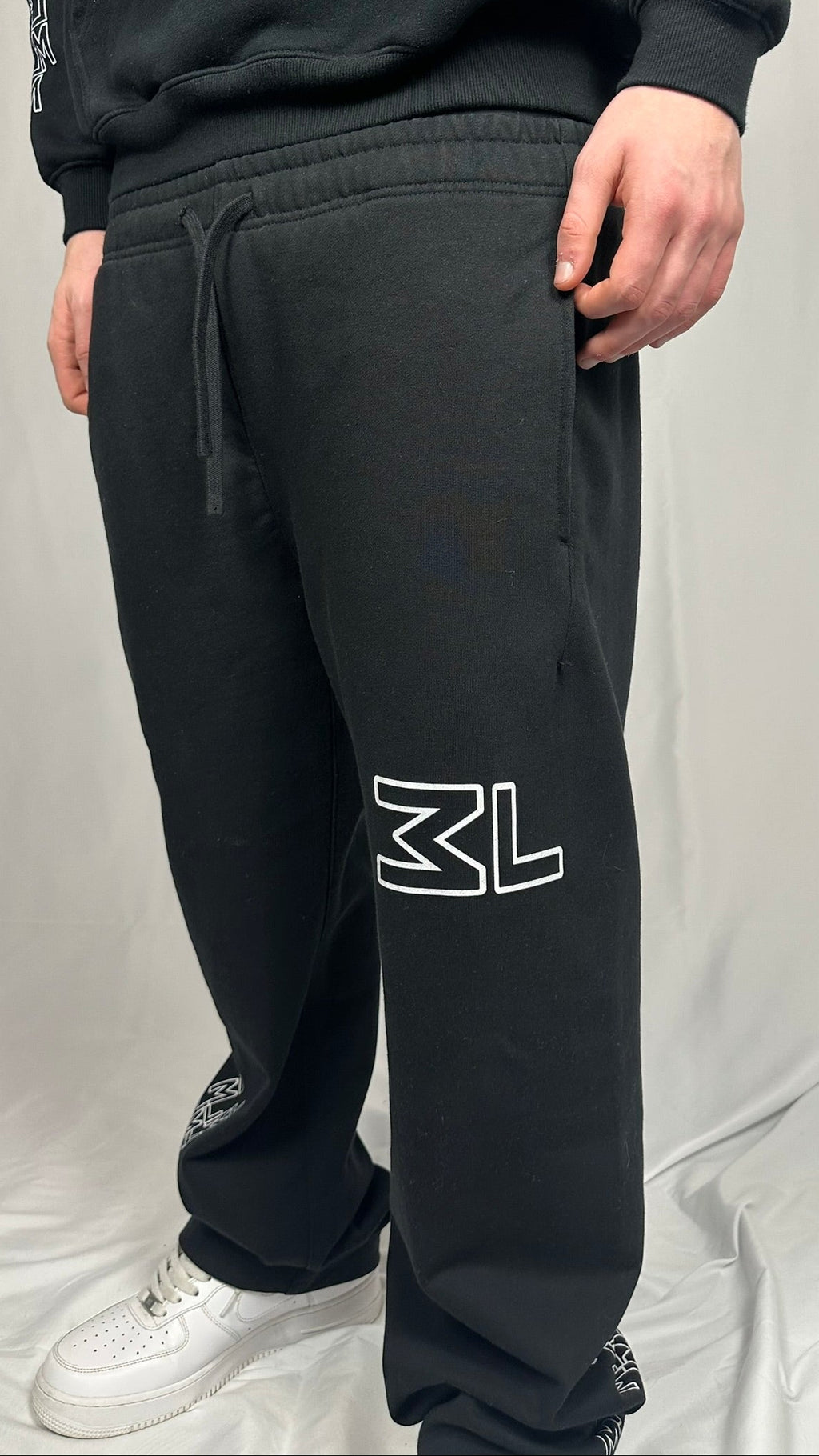 Monogram Black Pants