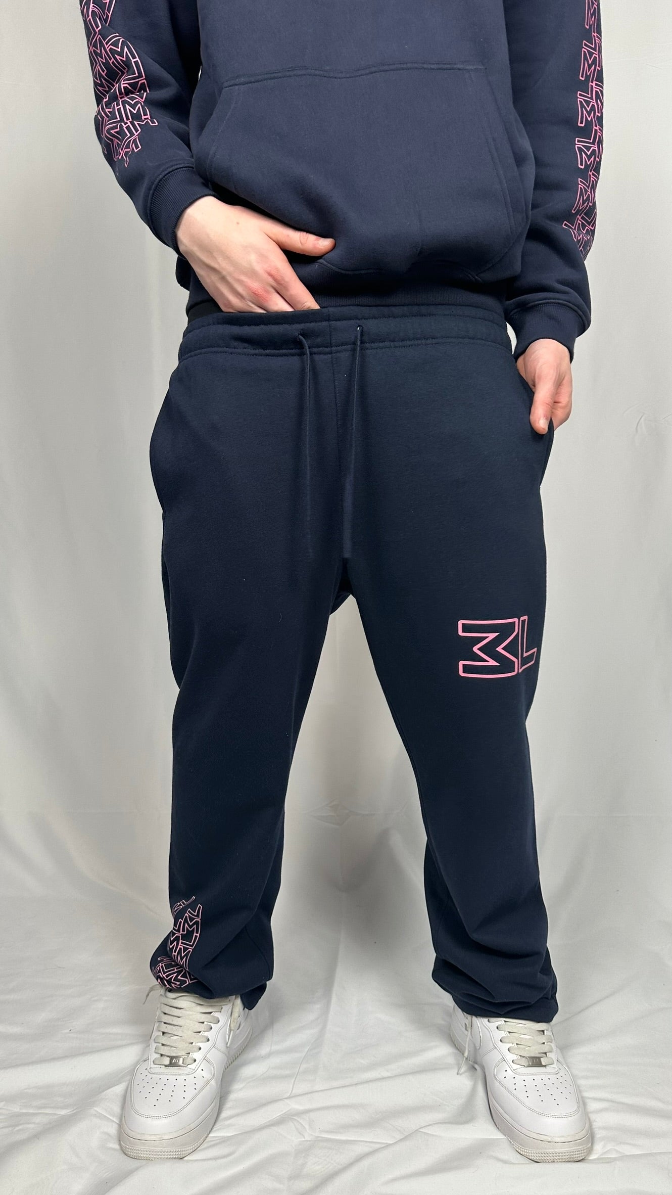 Monogram Navy Pants