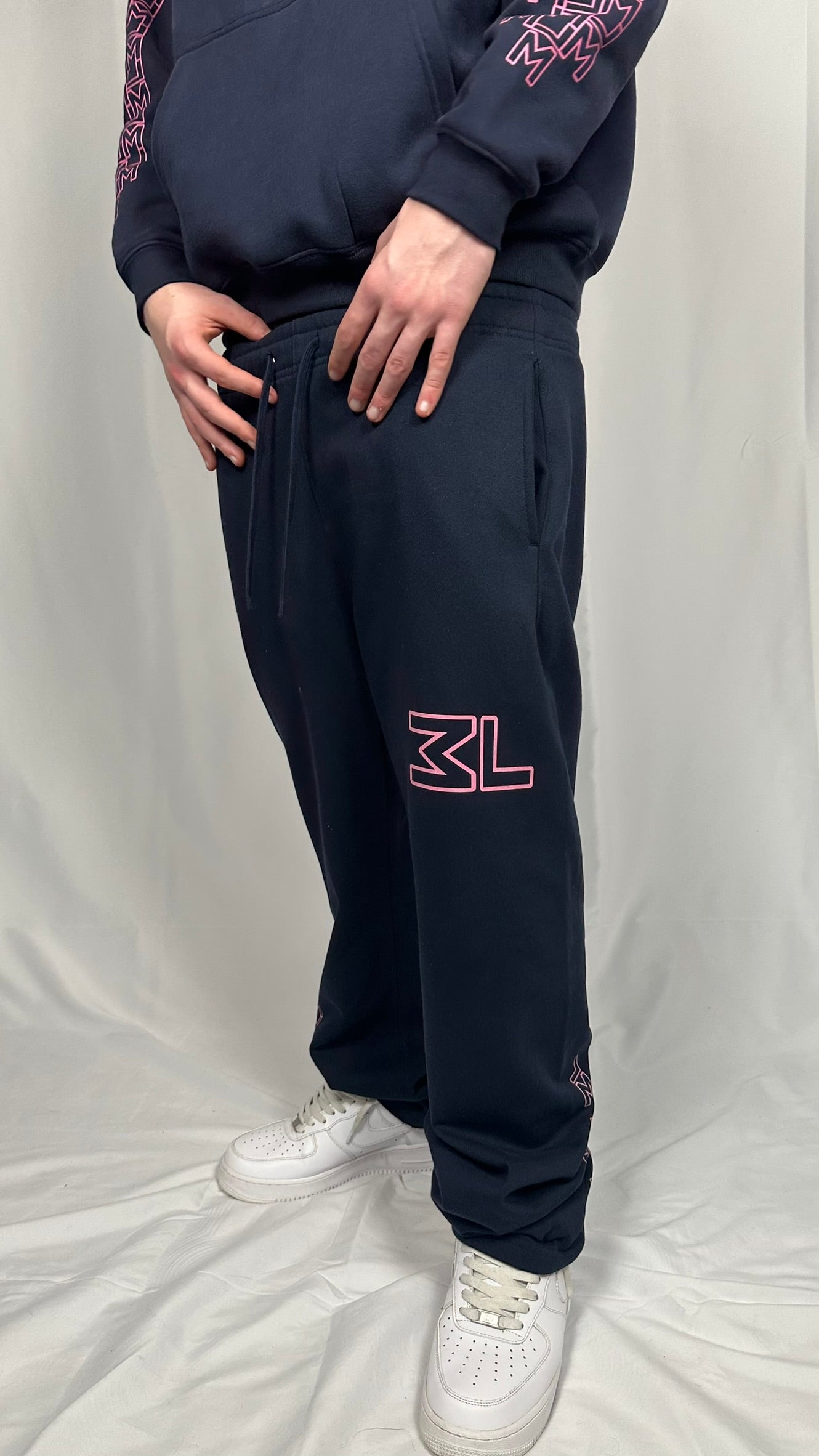 Monogram Navy Pants