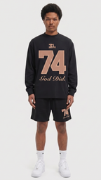 GOD DID. Longsleeve BLACK