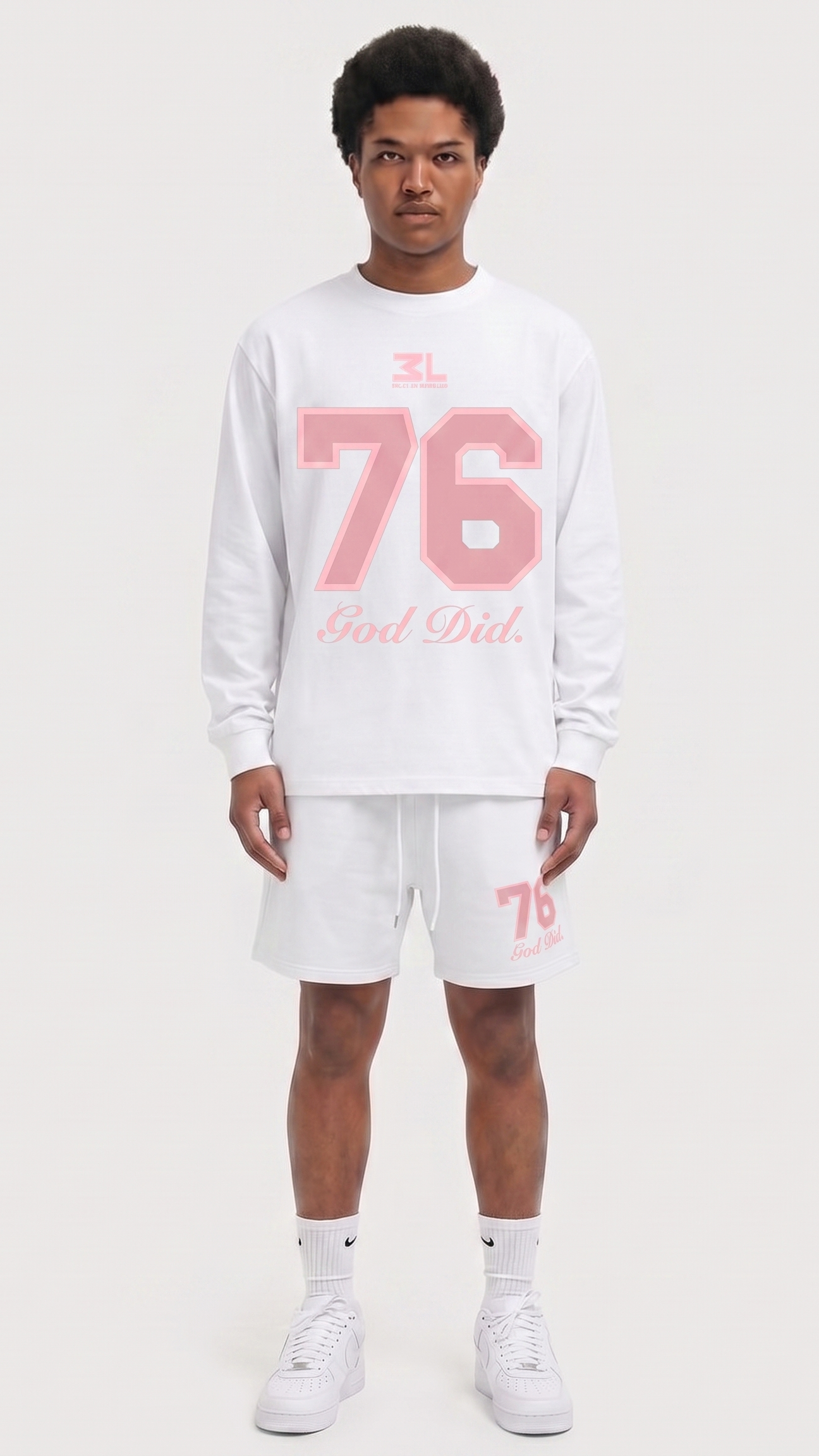 GOD DID. Longsleeve PINK